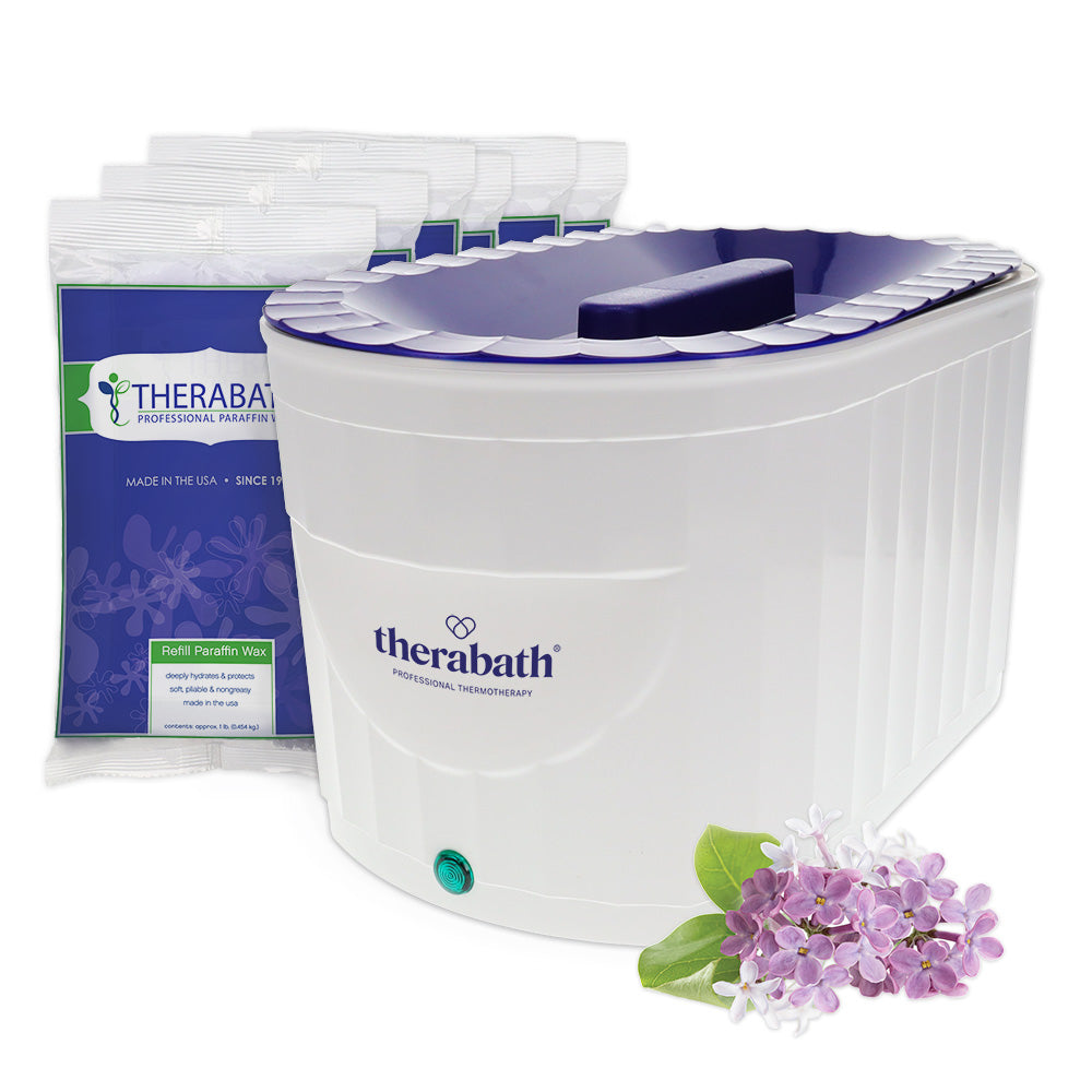 Therabath Pro Thermotherapy Paraffin Bath System, White, Blooming Lilac