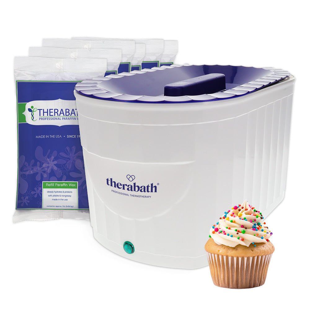 Therabath Pro Thermotherapy Paraffin Bath System, White, Vanilla Cupcake