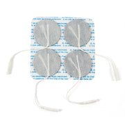 Reusable 2" Round White Fabric Carbon Electrode-----------4/Pk