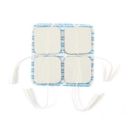 2" X 2" Square White Foam Carbon Electrode, 4/Pk