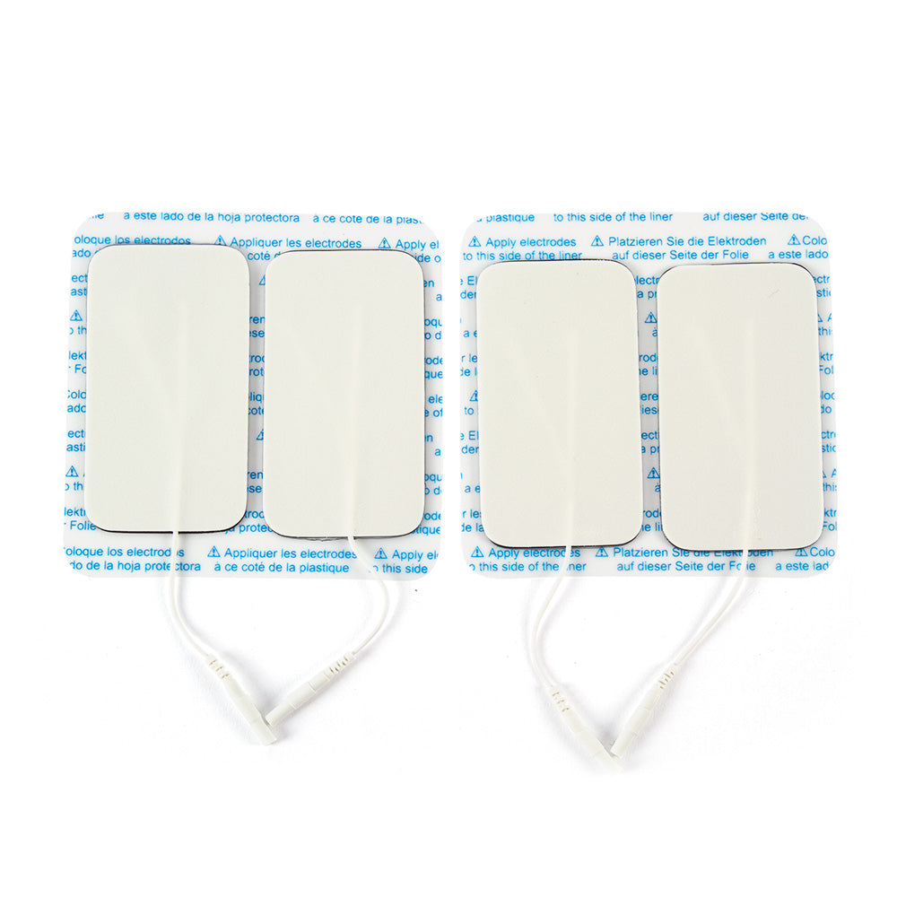 2"' X 3.5" Rectangular White Foam Carbon Electrode, 4/Pk