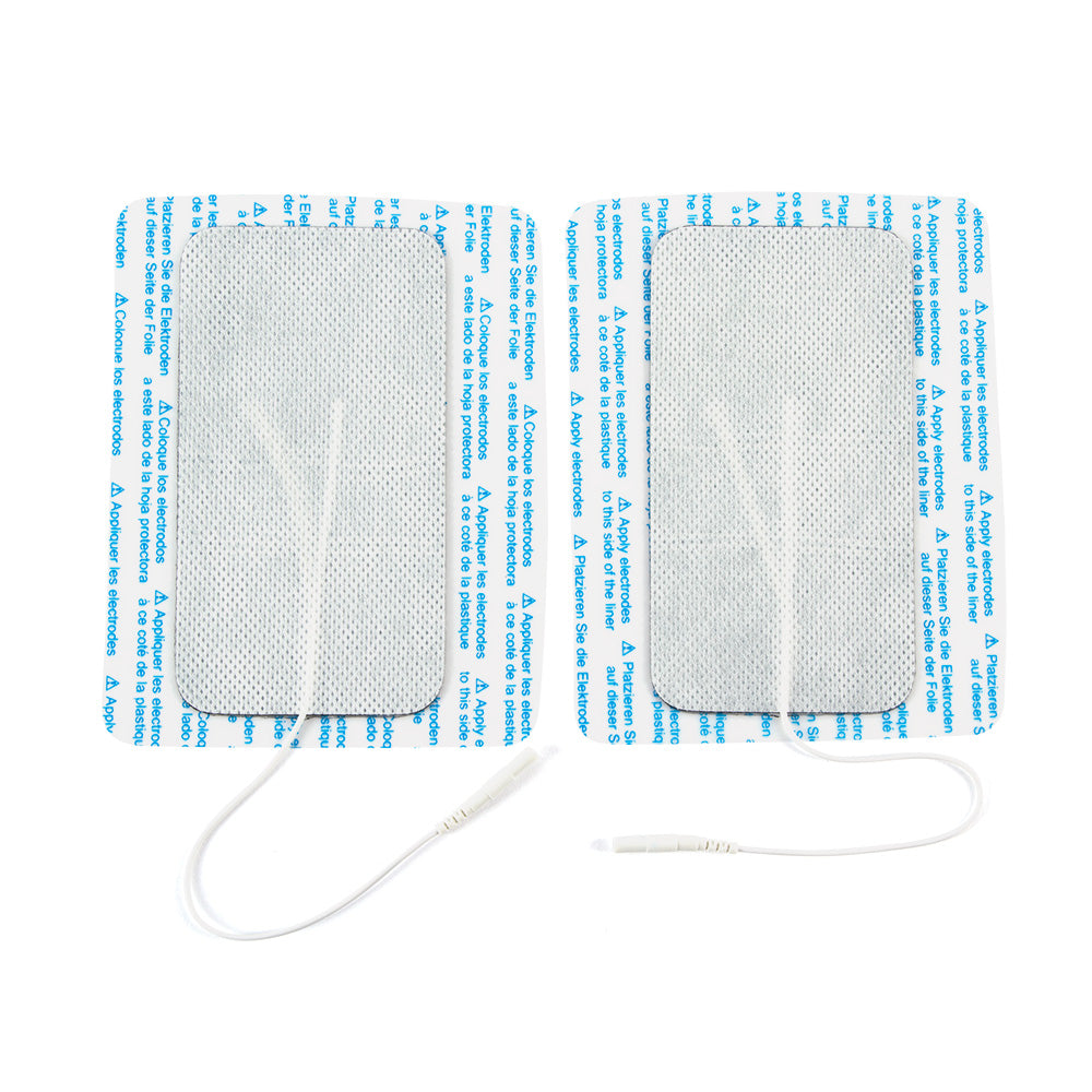Bodymed 3" X 5" Rectangular Cloth Back Carbon Electrode, Latex Free, 2/Pack