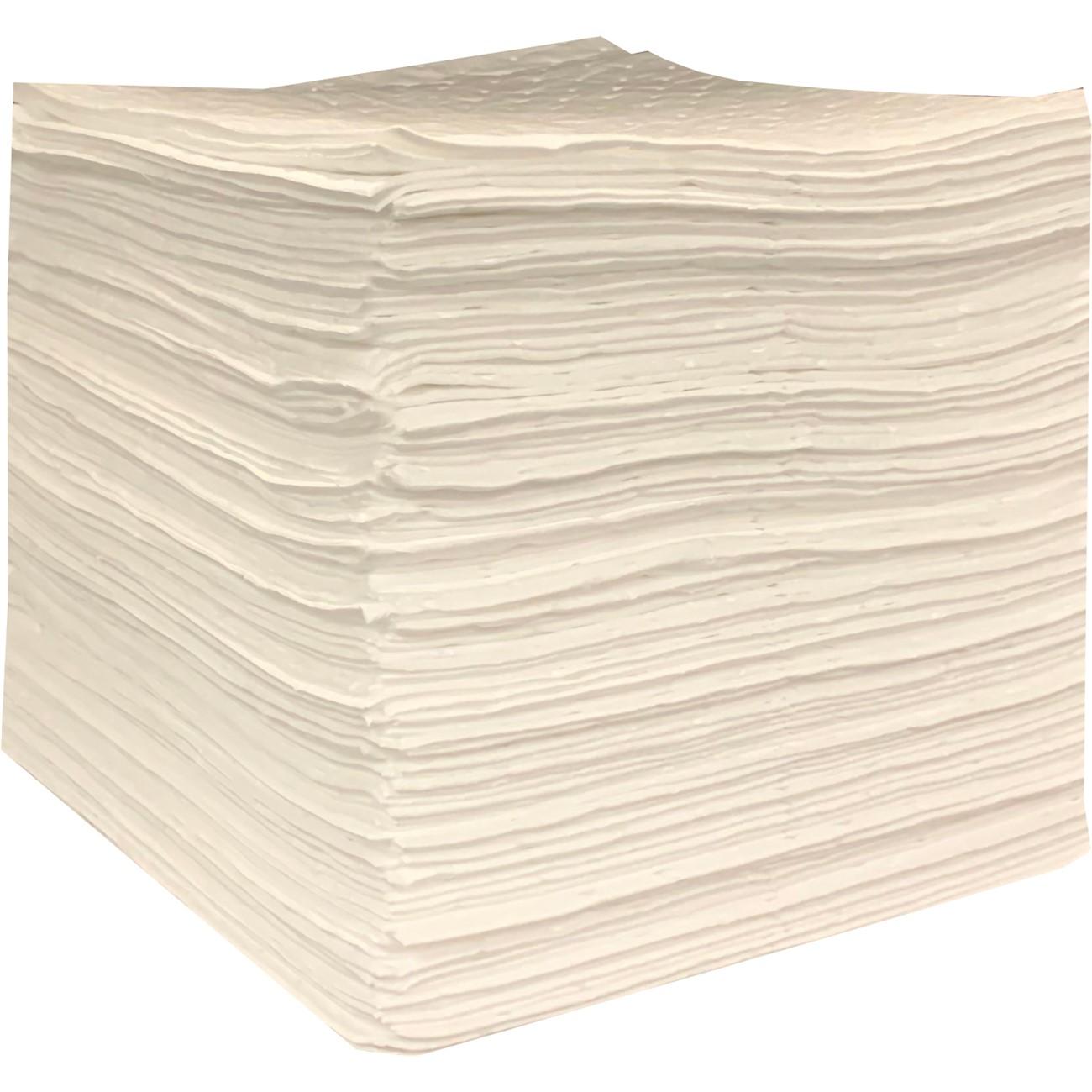 Oil Only Single-Ply Medium Wt. Sorbent Pad, 15" x 18"