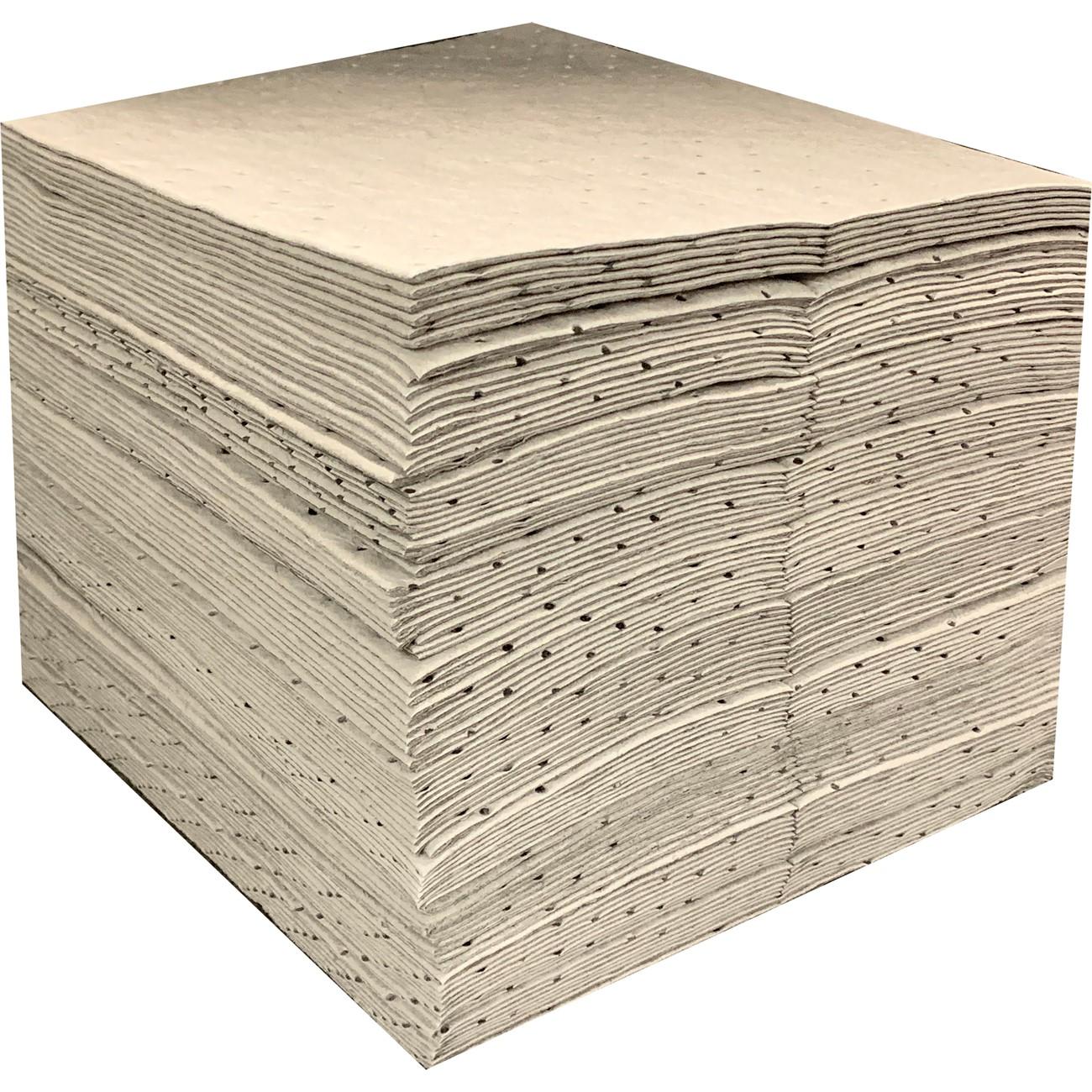 Universal Single-Ply Medium Wt. Sorbent Pad, 15" x 18"