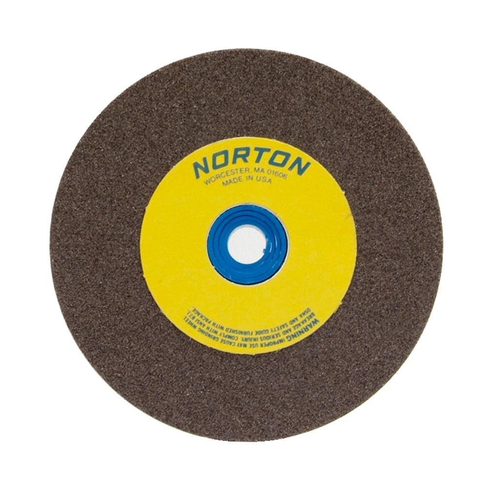 Bench & Pedestal Wheel, Standard, Type 1 - General Purpose Aluminum Oxide for Metal (Gray), Size: 6 x 1 x 1 Medium, Maximum RPM: 4140, priced and sold per each