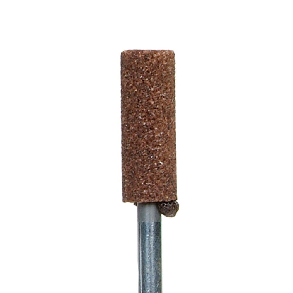 Norton, Vitrified Mounted Wheel, Diameter 1/4 Inch, Shape W164, Specification 38A Medium, Spindle Diameter 1/8 Inch, Maximum Speed 45,900 RPM, J2 Shank, 3/4 Inch Thickness