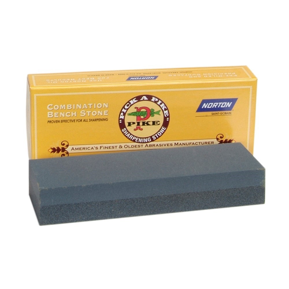 Norton CRYSTOLON (SILICON CARBIDE) BENCHSTONES,  6 x 2 x 1 w/anniversary box, Combination Grit, JB6 Corse/Fine, 5 per box