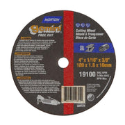 Small Diameter Cut-Off Blades Type 1 Metal - Gemini Aluminum Oxide, Size: 4 x 1/16 x 3/8, RPM: 19100, Packaging Qty: 25 per box
