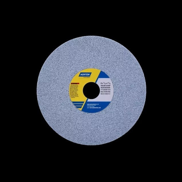 Straight Toolroom Grinding Wheel,  8 x 1/2 x 1-1/4 Inch Size