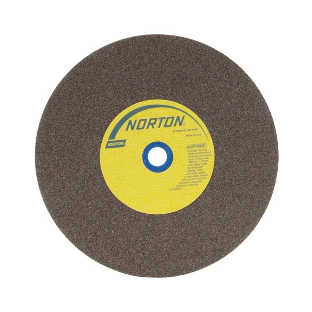 Norton Grinding Wheel, Type: Bench and Pedestal Wheel, Style: Type 1 - Gemini, Material: Aluminum Oxide, Size: 10 x 1-1/4 x 1-1/4, Grit: Medium, Packaging Qty: 1 per pack - 2 per case