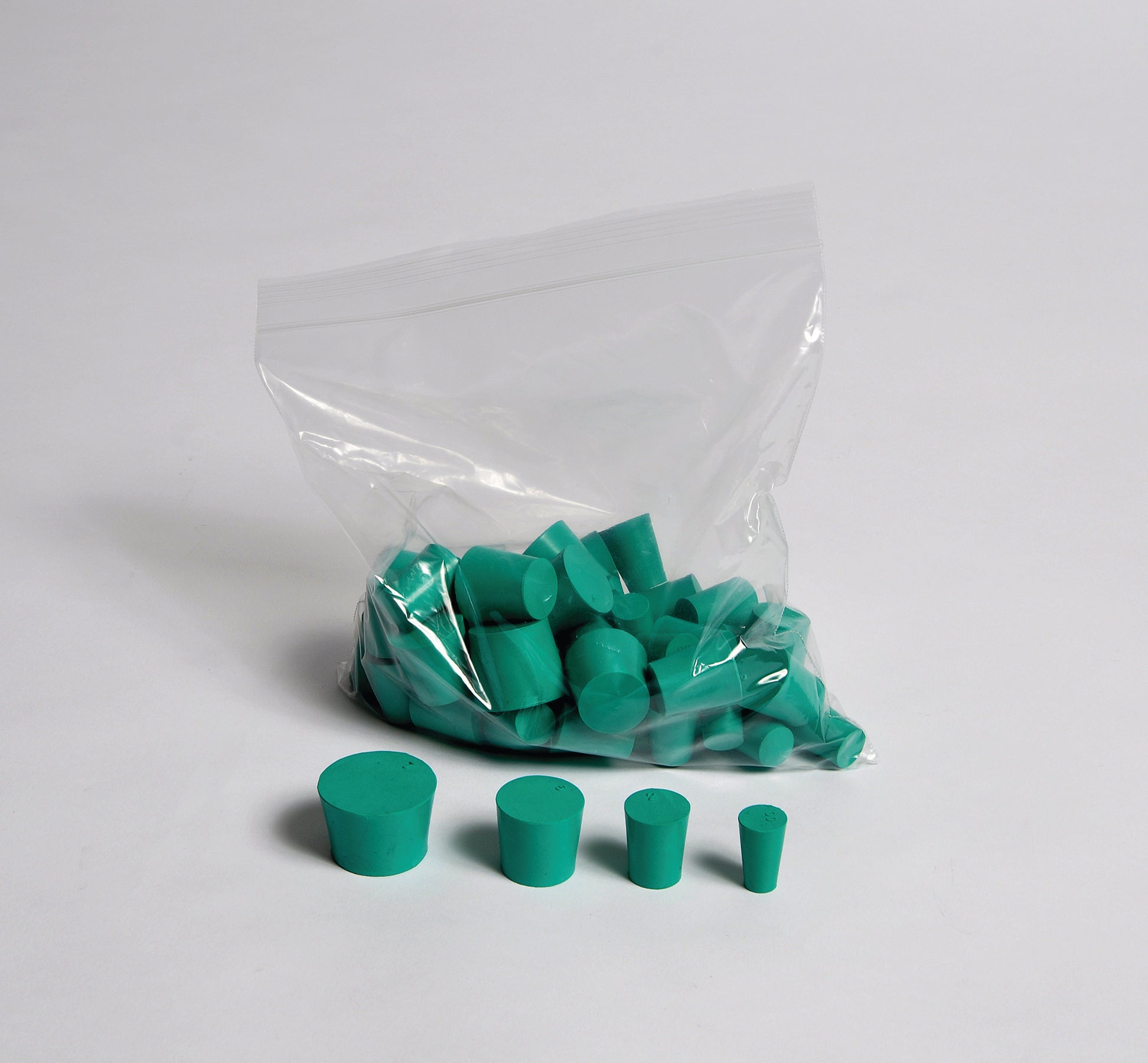 United Scientific® Neoprene Stopper Assortment, One Pound, comes with 1LB