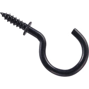 National 1 In. Black Cup Hook (30-Count)