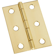 National 1-3/4 In. x 2-1/2 In. Brass Medium Decorative Hinge (2-Pack)