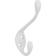 National Heavy-Duty White Coat and Hat Wardrobe Hook