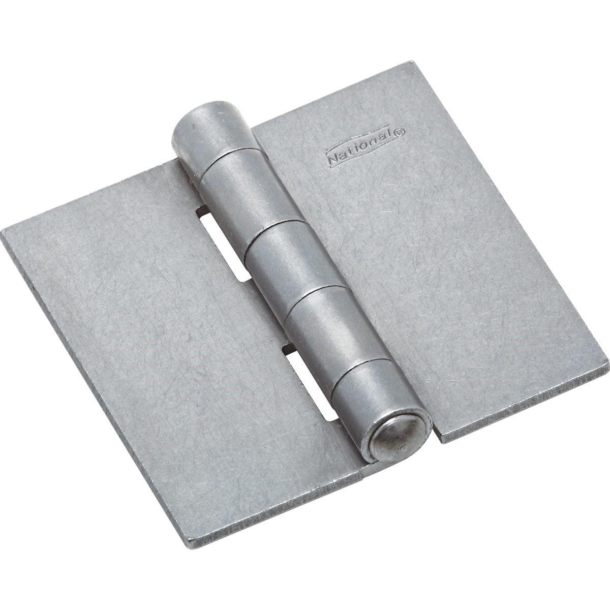 N273904 National 3 In. Square Plain Steel Weldable Door Hinge