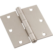 National 3-1/2 In. Square Satin Nickel Door Hinge (3-Pack)