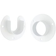 Stanley Home Designs 1-5/16 In. Zinc Closet Rod Socket, White (2-Pack)