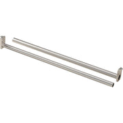 National 48 In. To 72 In. Adjustable Closet Rod, Satin Nickel