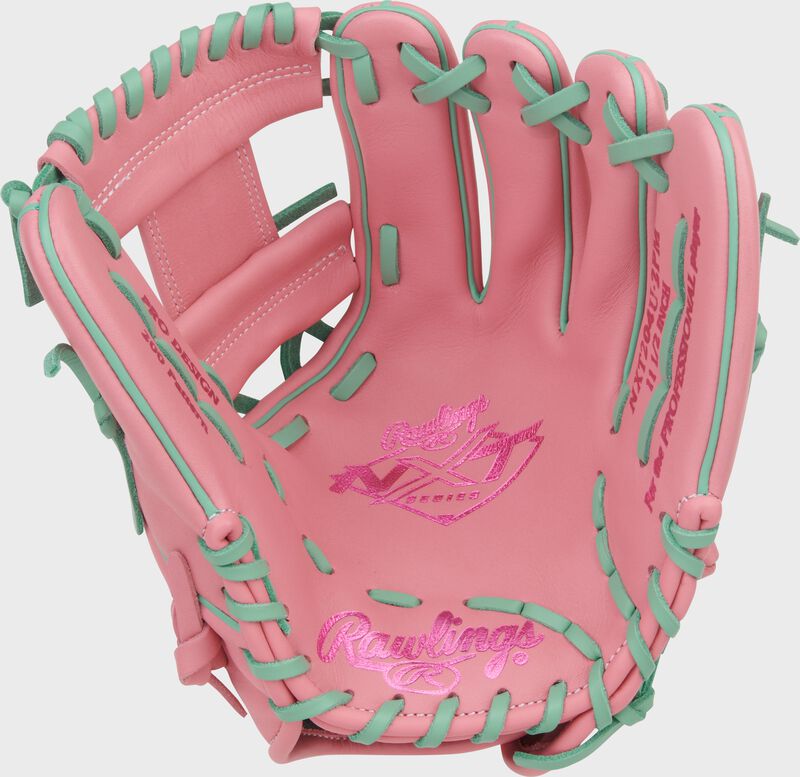 Rawlings Nxt Series 11.5-Inch Baseball Glove - Right Hand Thrower - Pink/Mint