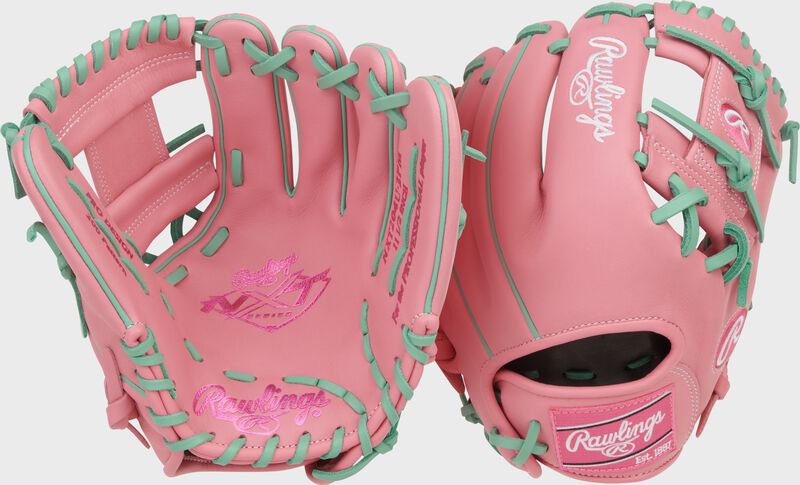 Rawlings Nxt Series 11.5-Inch Baseball Glove - Right Hand Thrower - Pink/Mint