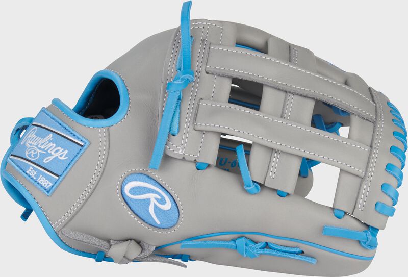Rawlings Nxt Series 12.25-Inch Baseball Glove - Right Hand Thrower - Gray/Columbia Blue