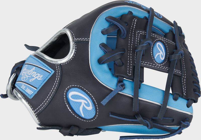 Rawlings Nxt Series 11.25-Inch Baseball Glove - Right Hand Thrower - Columbia Blue/Navy