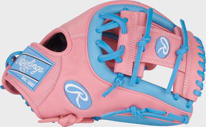 Rawlings Nxt Series 11.5-Inch Baseball Glove - Right Hand Thrower - Pink/Columbia Blue
