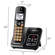 Panasonic Panasonic Expandable Cordless Phone System with Call Block and Answering Machine - 1 Cordless Handsets (KX-TGD630M)