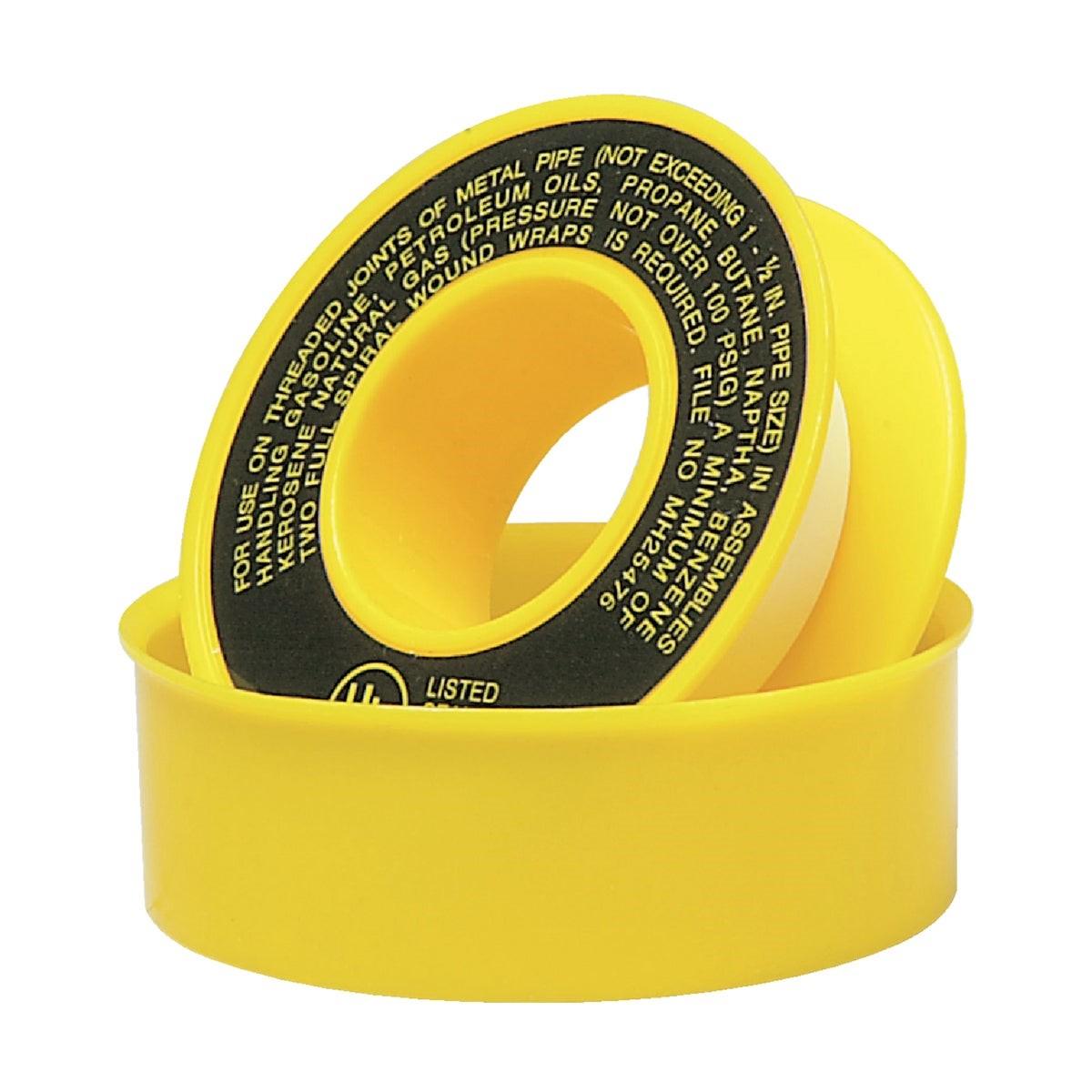 1/2 In. x 260 In. Yellow Thread Seal Gas Line Tape