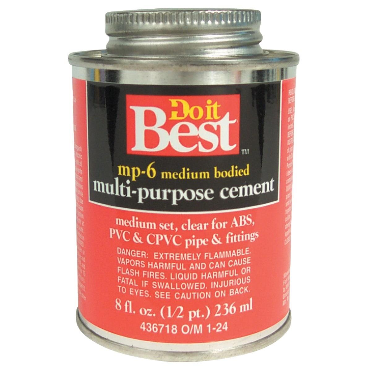 8 Oz. Medium Bodied Clear Multi Purpose Solvent Cement