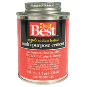 8 Oz. Medium Bodied Clear Multi Purpose Solvent Cement