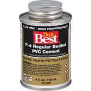 4 Oz. Regular Bodied Clear PVC Cement