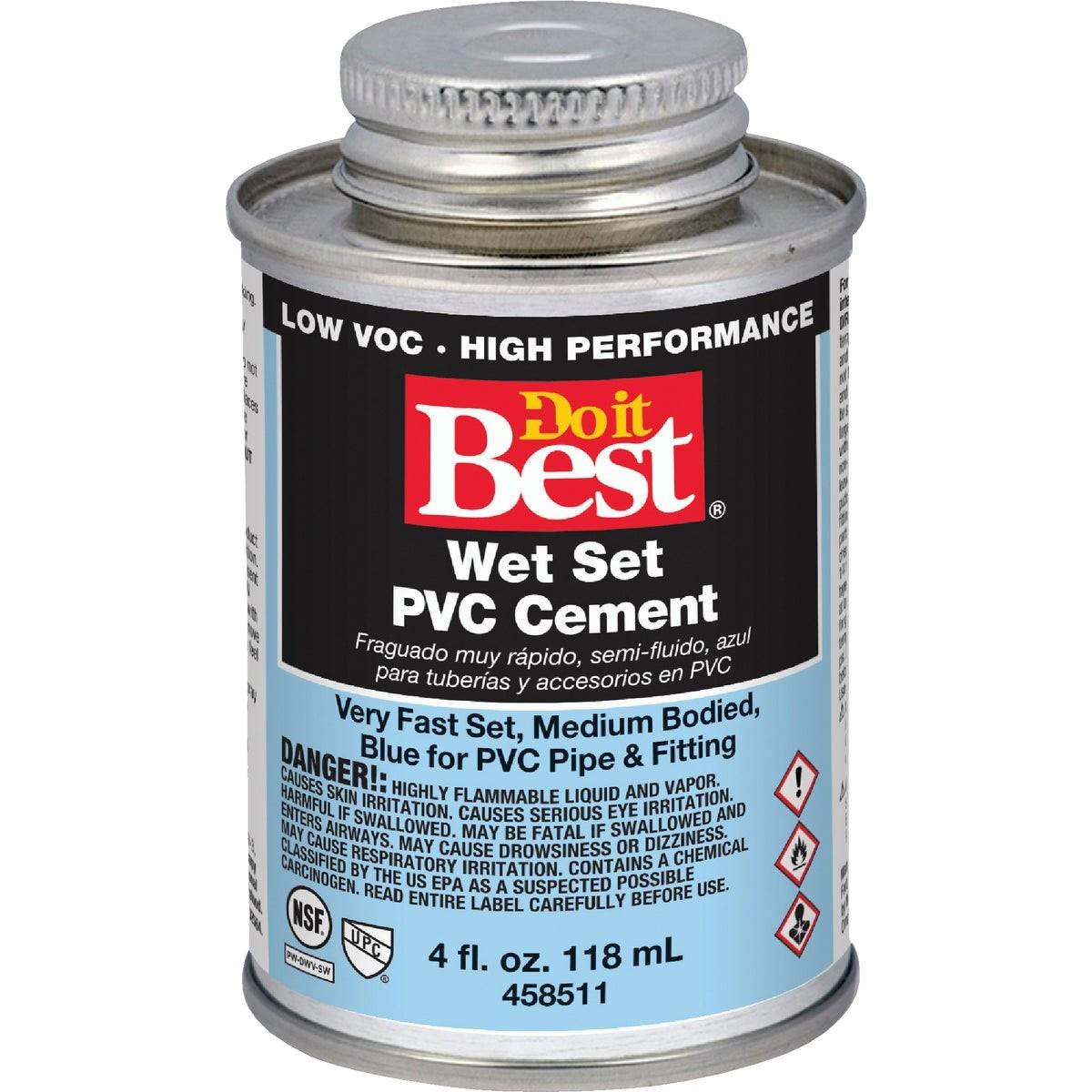 4 Oz. Medium Bodied Blue PVC Cement