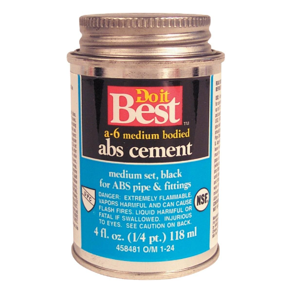 4 Oz. Medium Bodied Black ABS Cement
