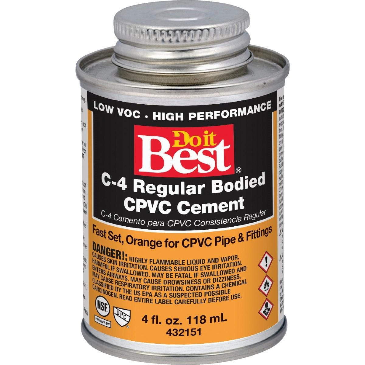 4 Oz. Regular Bodied Orange CPVC Cement