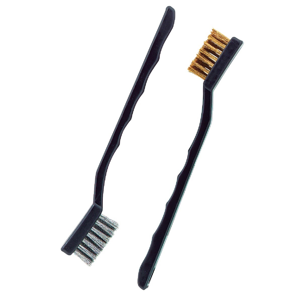 Brass & Stainless Steel Bristle Utility Brushes (2-Pack)