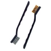 Brass & Stainless Steel Bristle Utility Brushes (2-Pack)