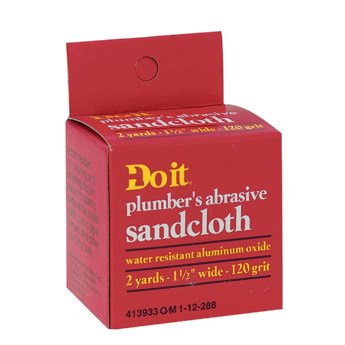 1-1/2 In. x 2 Yd. 120-Grit Plumber's Abrasive Sand Cloth