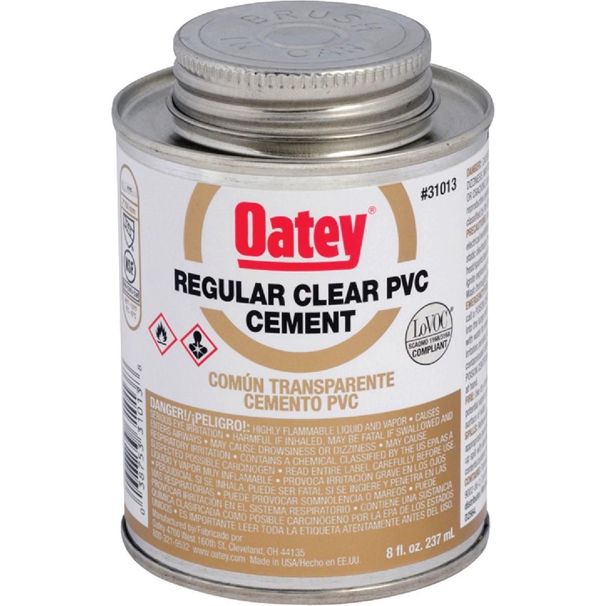 Oatey No. 5, 8 Oz. Regular Bodied Clear PVC Cement