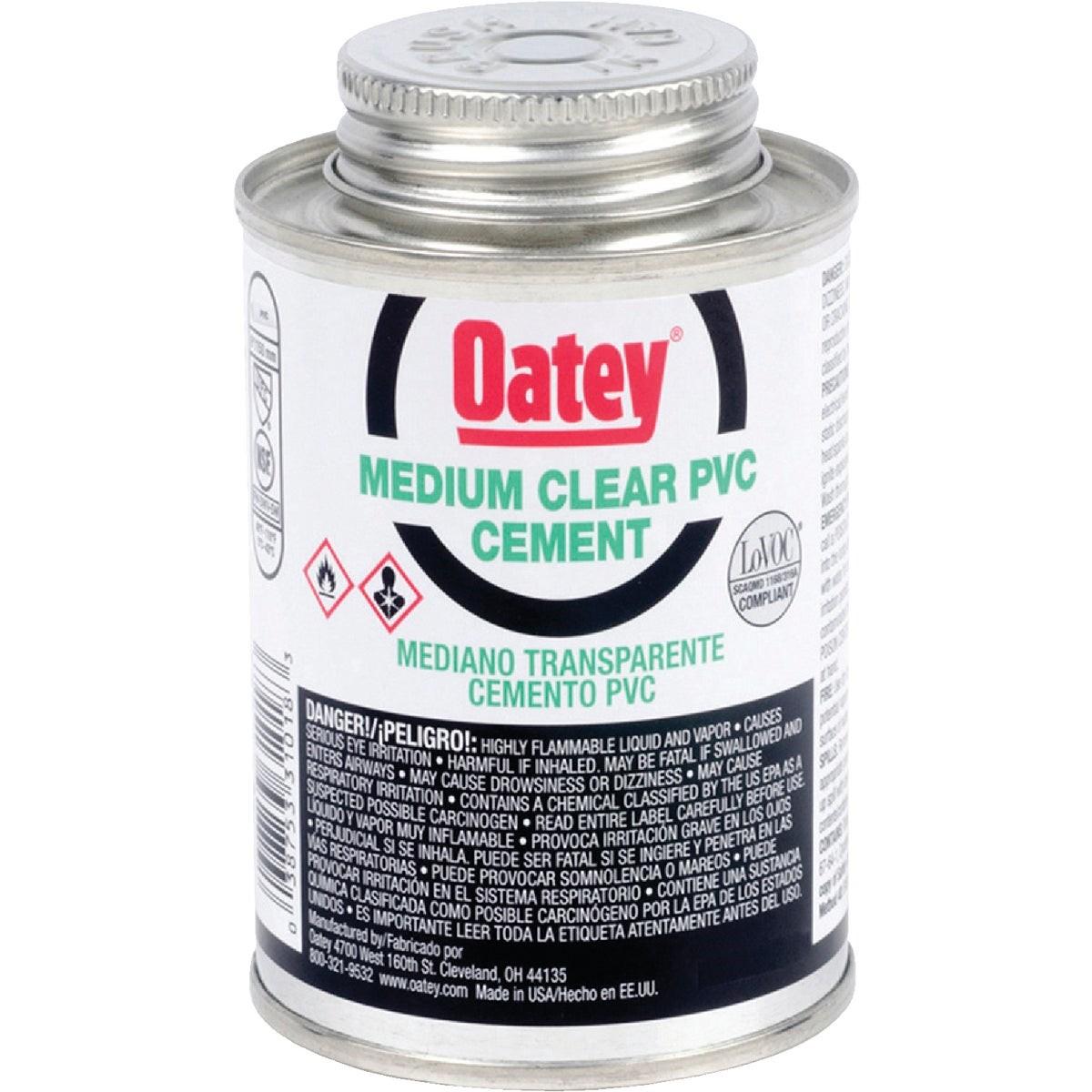 Oatey 4 Oz. Medium Bodied Clear PVC Cement
