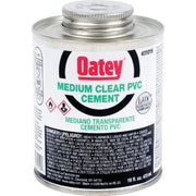 Oatey 1 Pt. Medium Bodied Clear PVC Cement