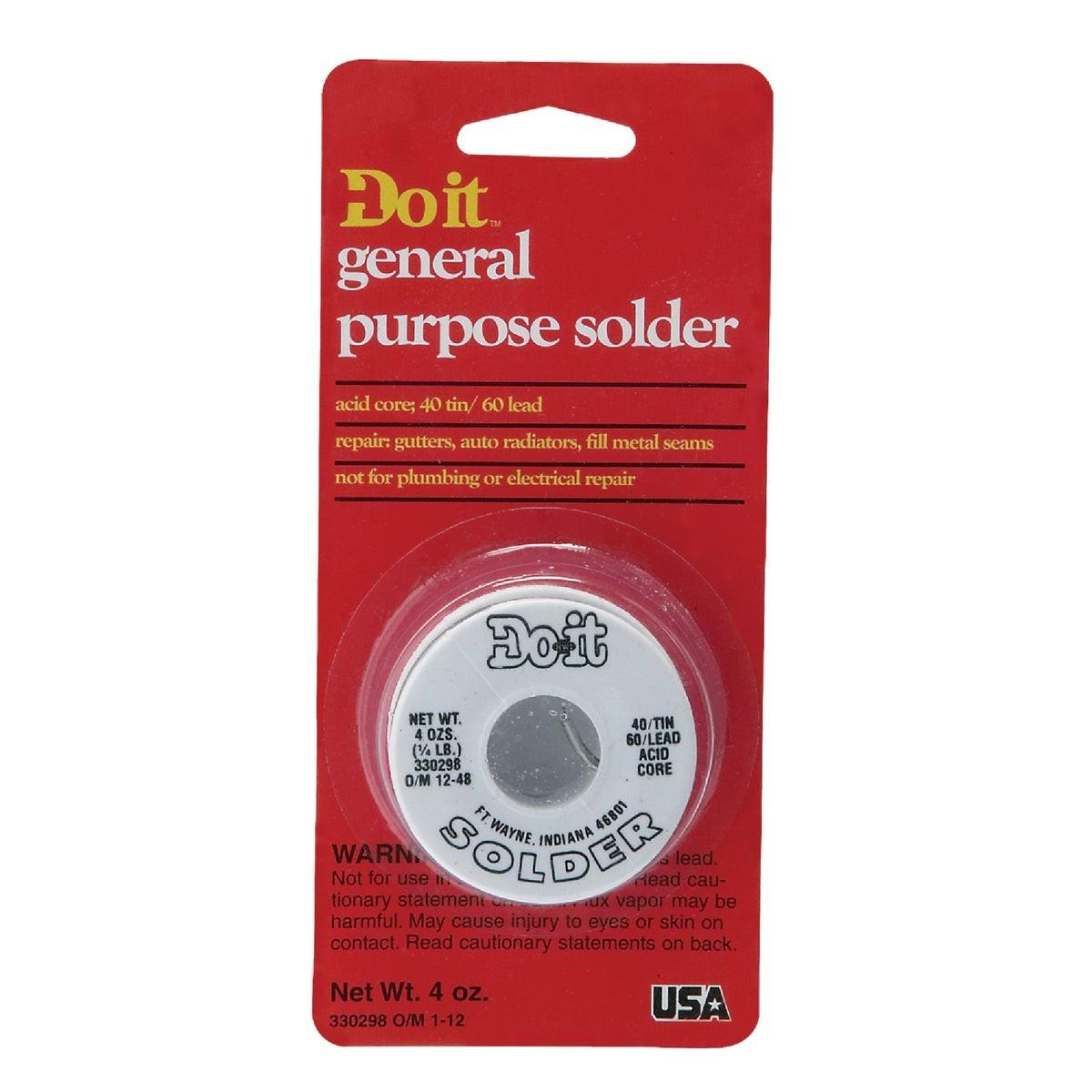 1/4 lb Acid 40% Tin, 60% Lead Solder