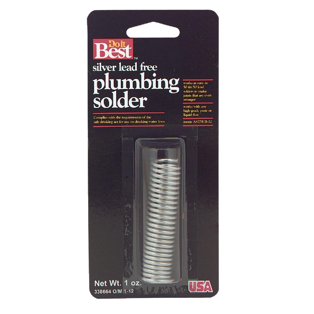 1 oz. Solid 96% Tin, 4% Silver Solder