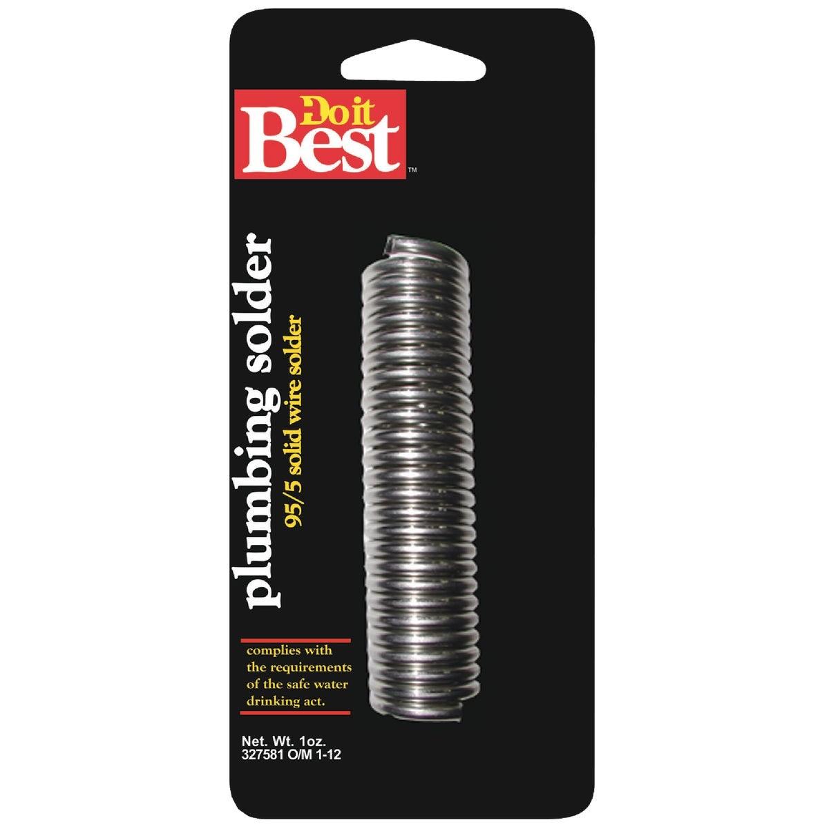 1 oz. Solid 95% Tin, 5% Antimony Solder