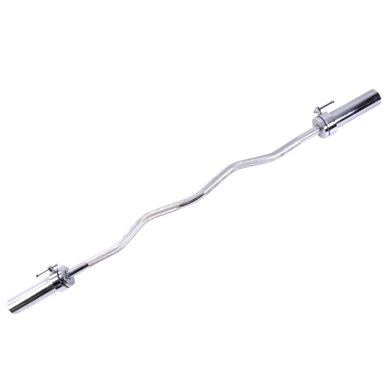 CAP 2"  Olympic Solid 47" Curl Bar; Chrome with collars