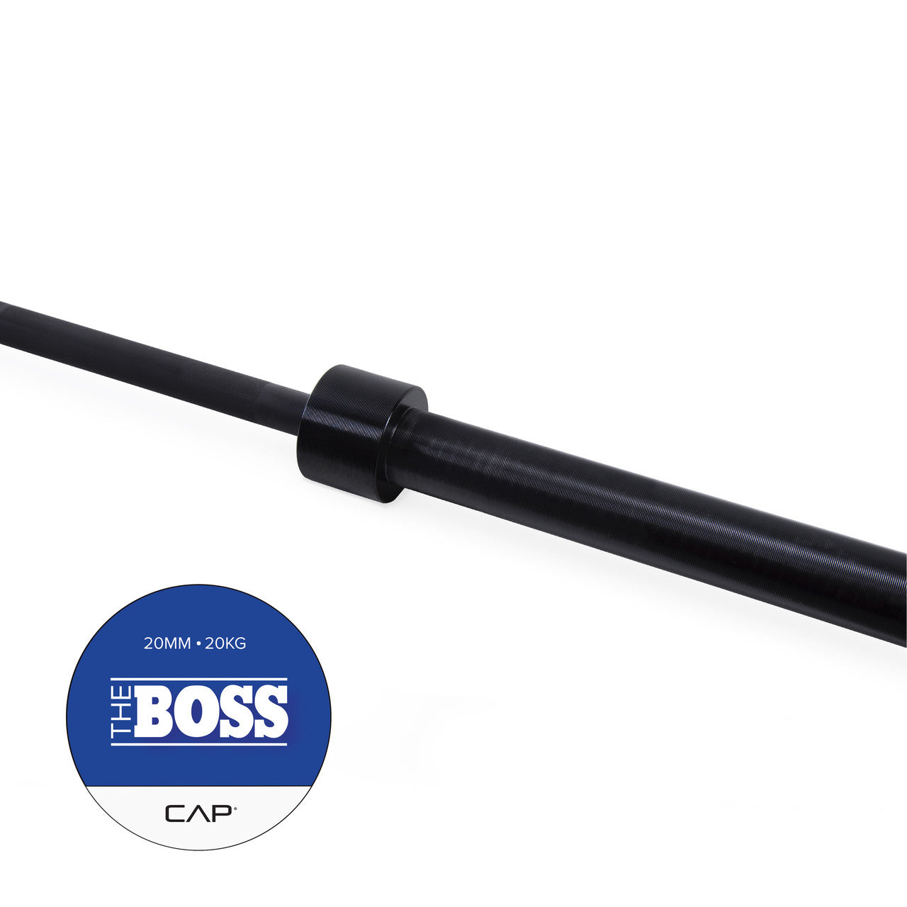 CAP 2" Solid 86" Olympic Power Bar; BLACK