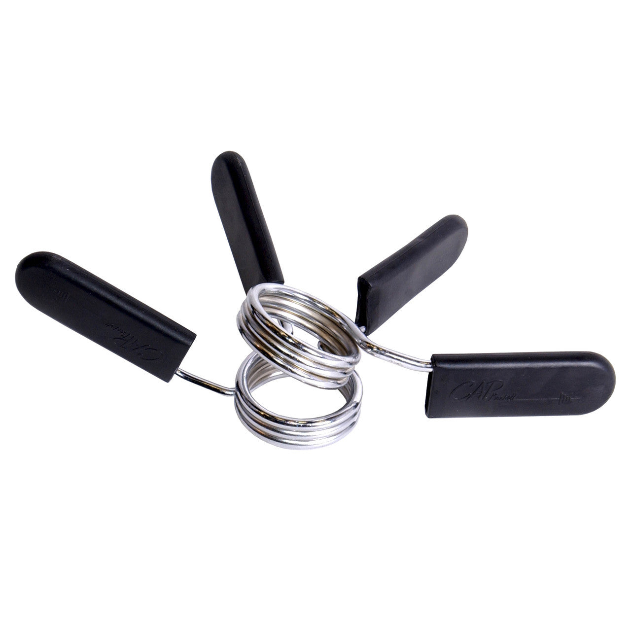 CAP 2" Chromed Spring Clip Collar; 1 Pair Pack