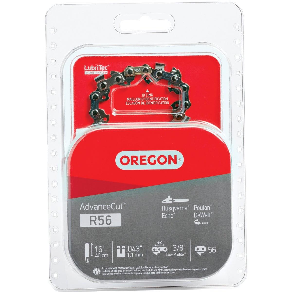 Oregon AdvanceCut LubriTec R56 16 In. 3/8 In. Low Profile 56 Link Chainsaw Chain