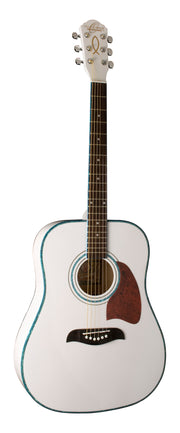 Oscar Schmidt OG2WH-A Dreadnought Acoustic Guitar. White