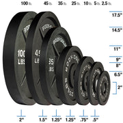 355 Lb Cast Oly Set